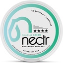 Nectr Energy Nootropic Pouches – Glacial Green Wintergreen Kofein Pouches s Cognizin® Citicoline. Sladkor brez možganov. Gladek, trajen dodatek za fokus in energijo - 1 Puck of 16pcs