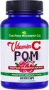 Food Movement Vitamin C Pom - Pomegranate superživilski koncentrat v kombinaciji s 100% rastlinskim vitaminom C iz organskih Acerola Cherry in Camu Camu- Vegan - Gluten Free - 60 kapsul