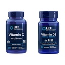 Life Extension Vitamin C & Quercetin Plus Vitamin D3 5000 i.e. - 250 tablet Vitamin C Imunska podpora Plus 60 Vitamin D3 Mehkužci za kosti, možgane in imuno zdravje