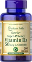 Vitamin D3 50mcg (2.000 i.e.) Bolsterji Imunsko zdravje z Puritanovim ponosom za podporo imunskega zdravja in zdravih kosti ter zobovje 200 Mehčalci