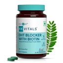 HK Vitals DHT bloker z Biotin, Sting Nettle in beljakovine SOYA, pomaga zmanjšati padec las, spodbuja rast las, 60 tablet