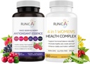 Ženski Wellness Duo - 4-v-1 Health Complex & Antioksidant dodatek za hormonsko ravnovesje, kožo in energijo, menopavzo in imunosupresivno podporno kapsulo