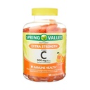 Extra Jakost Vitamin C 500 mg, 120 Gummies - oranžna aroma, Imunsko zdravje Prehransko dopolnilo vegetarijanske žvečilke + 7 dan tablete Organizator vključen (Pack of 1)